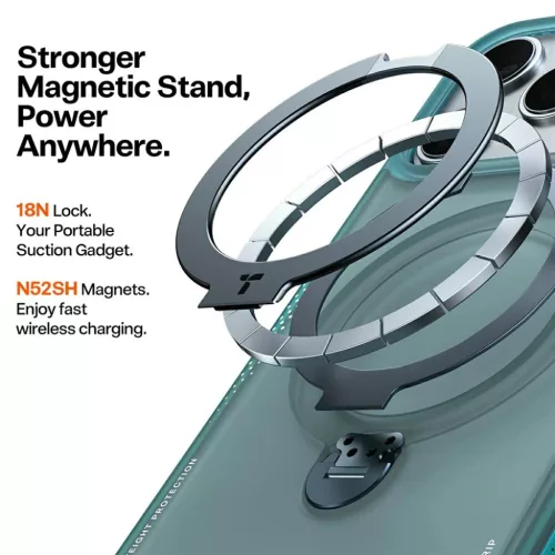 iPhone 17 Pro Torras Pstand Fekete tok-6938075615192 3 kép