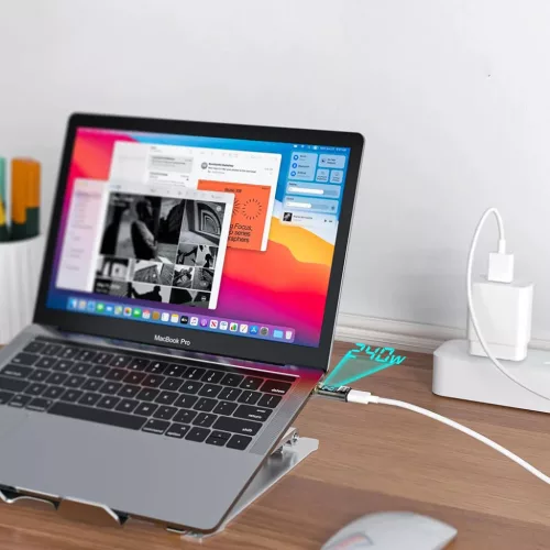 Adapter USB-C Techsuit - DataBoost (A23), LED Digital Display, 40Gbps,-5949419332591 6 kép