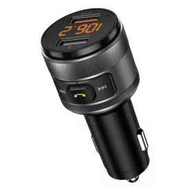 FM Transmitter Techsuit VoltTune (MFM1) - Dual-USB, QC3.0, MP3 Lejáts-5949419332577 2 kép