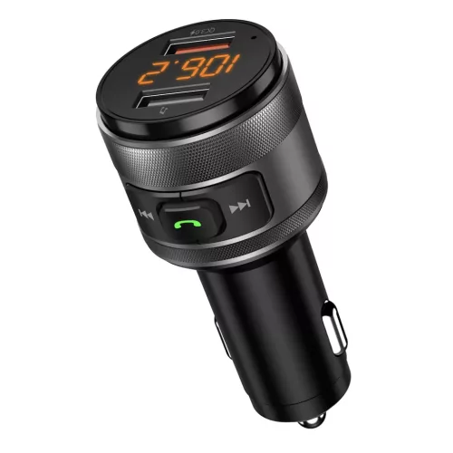 FM Transmitter Techsuit VoltTune (MFM1) - Dual-USB, QC3.0, MP3 Lejáts-5949419332577 2 kép