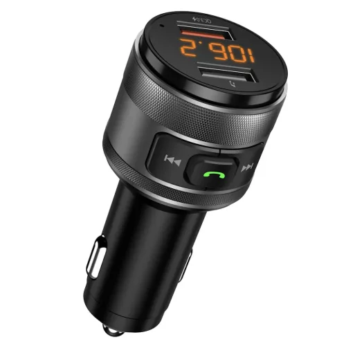 FM Transmitter Techsuit VoltTune (MFM1) - Dual-USB, QC3.0, MP3 Lejáts-5949419332577 3 kép