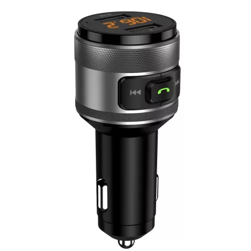 FM Transmitter Techsuit VoltTune (MFM1) - Dual-USB, QC3.0, MP3 Lejáts-5949419332577 4 kép