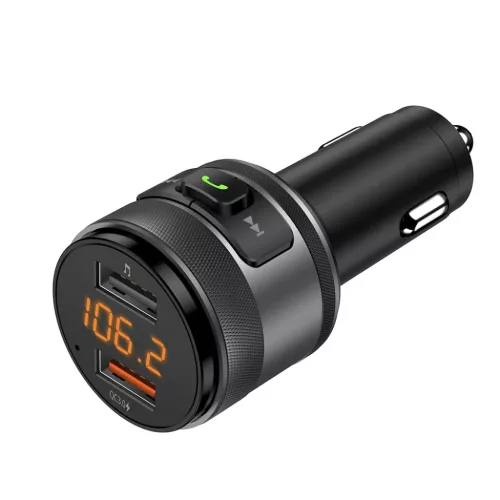 FM Transmitter Techsuit VoltTune (MFM1) - Dual-USB, QC3.0, MP3 Lejáts-5949419332577 5 kép