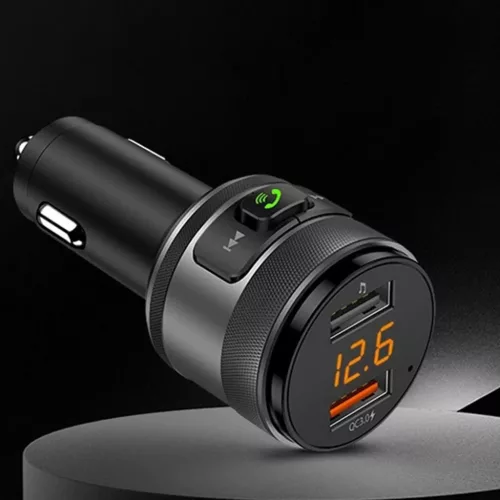 FM Transmitter Techsuit VoltTune (MFM1) - Dual-USB, QC3.0, MP3 Lejáts-5949419332577 7 kép