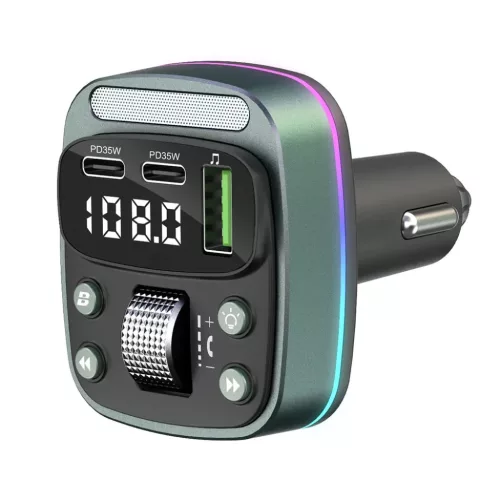 FM Transmitter Techsuit EchoDrive (MFM3) - Dual PD35W, Bluetooth V5.4,-5949419332553 3 kép