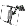Tablet/Telefon Techsuit Car Holder TabbyX (ST1), Rugalmas, 360°-ban Állítható, Univerzális - Fekete
