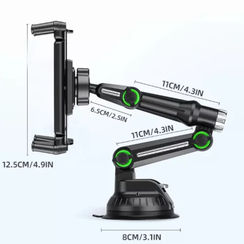 Tablet/Telefon Techsuit Car Holder TabbyX (ST1), Rugalmas, 360°-ban �-5949419333376 7 kép