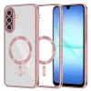 Samsung Galaxy A17 5G Techsuit - Luxury Crystal MagSafe - Pink tok