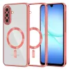 Samsung Galaxy A17 5G Piros Techsuit - Luxury Crystal MagSafe tok