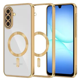   Samsung Galaxy A17 5G Gold Techsuit - Luxury Crystal MagSafe tok