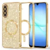 Samsung Galaxy A17 5G Gold Techsuit Luxury Glitter MagSafe tok