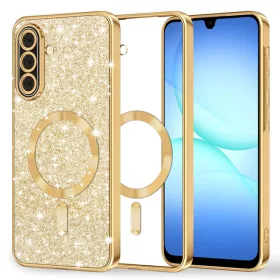   Samsung Galaxy A17 5G Gold Techsuit Luxury Glitter MagSafe tok