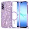 Samsung Galaxy A17 5G Techsuit Luxury Glitter MagSafe - Light Purple t-5949419332782 1 kép
