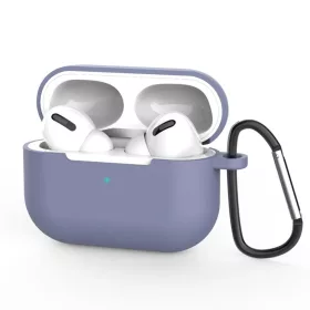  AirPods Pro 3 Techsuit Szilikon Tok, Sima Ultravékony Anyag - Éjféli Kék tok