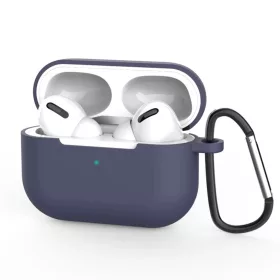 AirPods Pro 3 Sötétkék Techsuit Silicone Tok - Simán Vékony Anyag-5949419333468 1 kép