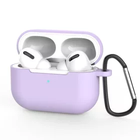 AirPods Pro 3 Techsuit Szilikon tok, Sima ultravékony anyag - Lila-5949419333437 1 kép