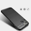 iPhone 13 - Techsuit - Szénszálas Szilikon - Fekete tok-5949419041653 4 kép