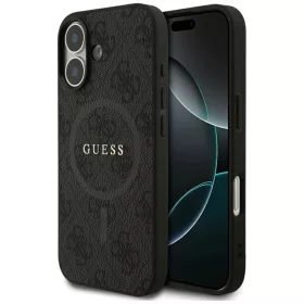   iPhone 17 - Fekete Guess - 4G Ring Classic Logo MagSafe (GUHMP17SG4GFRK) tok