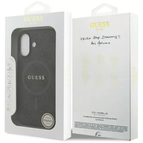 iPhone 17 - Fekete Guess - 4G Ring Classic Logo MagSafe (GUHMP17SG4GFR-3666339490966 7 kép