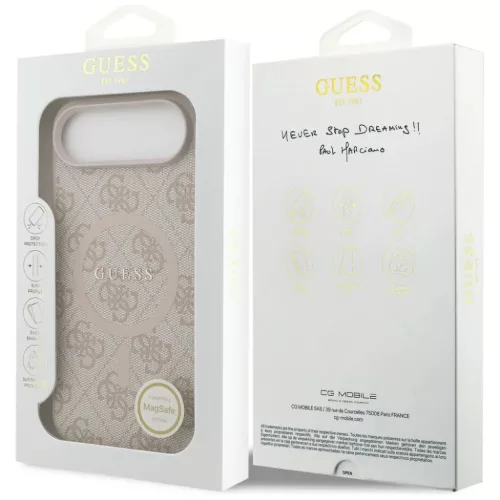 iPhone 17 Air Pink Guess 4G Ring Classic Logo MagSafe (GUHMP17MG4GFRP)-3666339491017 7 kép