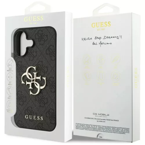 iPhone 17 Fekete Guess Hardcase 4G Big Logo (GUHCP17S4GMGGR) tok-3666339491482 7 kép