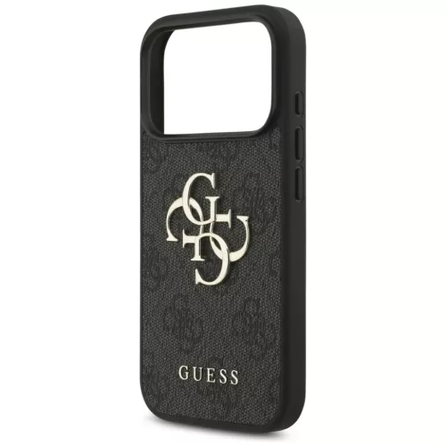 iPhone 17 Pro Max Fekete Guess Hardcase 4G Big Logo (GUHCP17X4GMGGR) t-3666339491512 3 kép