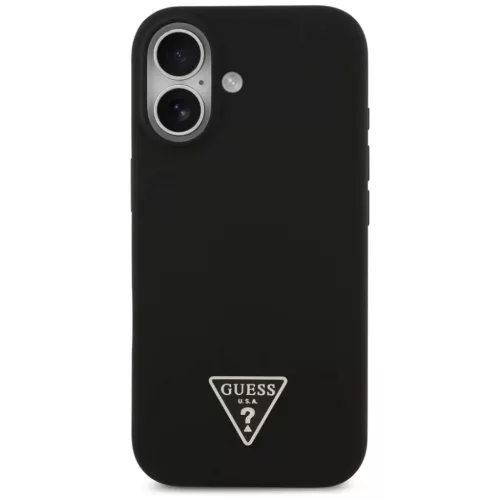 iPhone 17 Fekete Guess - Silicone Triangle Logo MagSafe (GUHMP17SSCTRL-3666339517113 2 kép