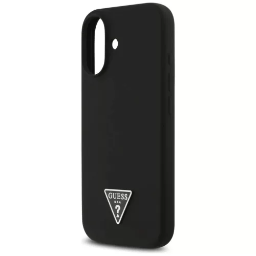 iPhone 17 Fekete Guess - Silicone Triangle Logo MagSafe (GUHMP17SSCTRL-3666339517113 3 kép
