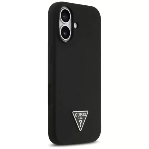 iPhone 17 Fekete Guess - Silicone Triangle Logo MagSafe (GUHMP17SSCTRL-3666339517113 4 kép