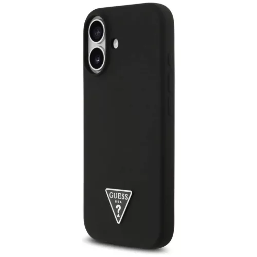 iPhone 17 Fekete Guess - Silicone Triangle Logo MagSafe (GUHMP17SSCTRL-3666339517113 6 kép