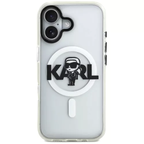 iPhone 17 - Karl Lagerfeld IML MagSafe Sketch Logo (KLHMP17SHGKIGKBT) -3666339504557 3 kép
