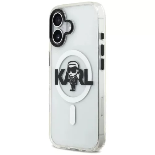 iPhone 17 - Karl Lagerfeld IML MagSafe Sketch Logo (KLHMP17SHGKIGKBT) -3666339504557 4 kép