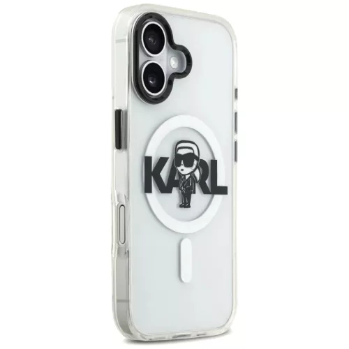 iPhone 17 - Karl Lagerfeld IML MagSafe Sketch Logo (KLHMP17SHGKIGKBT) -3666339504557 6 kép