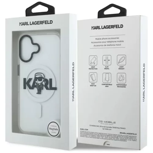iPhone 17 - Karl Lagerfeld IML MagSafe Sketch Logo (KLHMP17SHGKIGKBT) -3666339504557 7 kép