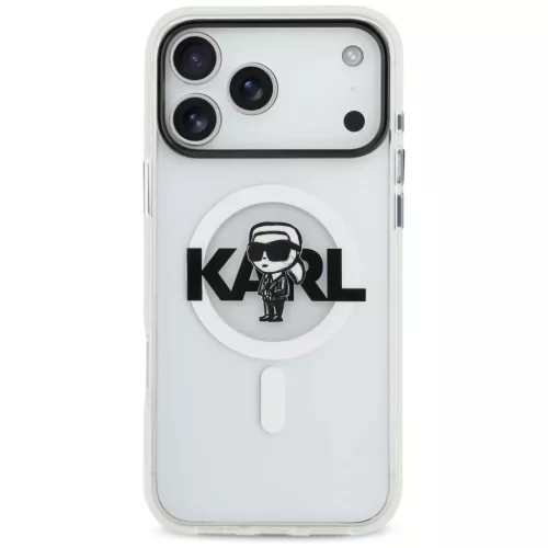 iPhone 17 Pro Max Átlátszó Karl Lagerfeld - IML MagSafe Sketch Logo-3666339504588 2 kép