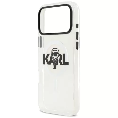 iPhone 17 Pro Max Átlátszó Karl Lagerfeld - IML MagSafe Sketch Logo-3666339504588 4 kép
