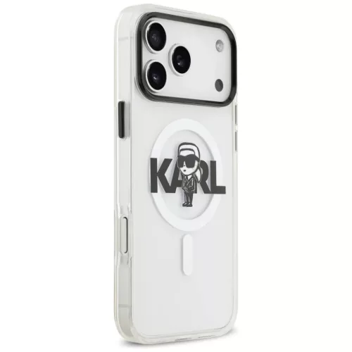 iPhone 17 Pro Max Átlátszó Karl Lagerfeld - IML MagSafe Sketch Logo-3666339504588 5 kép