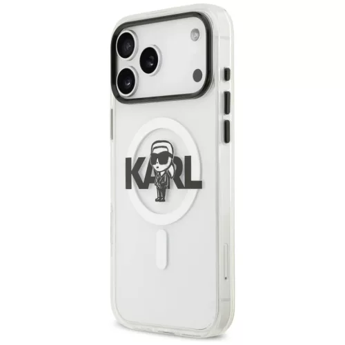 iPhone 17 Pro Max Átlátszó Karl Lagerfeld - IML MagSafe Sketch Logo-3666339504588 6 kép