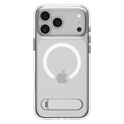 iPhone 17 Pro Max Clear/White Spigen Ultra Hybrid S MagSafe tok-8800283310221 3 kép