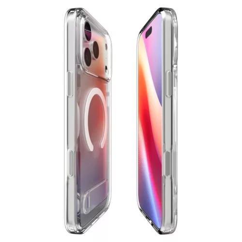 iPhone 17 Pro Max Clear/White Spigen Ultra Hybrid S MagSafe tok-8800283310221 5 kép