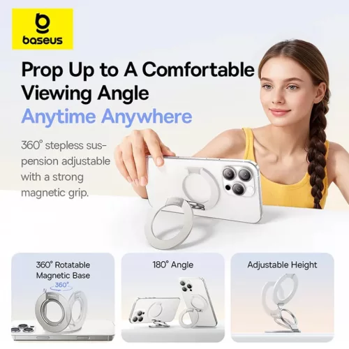 Baseus - Desk Holder MagPro 3 (Z0004803) - Mágneses, Kettős-Gyűrű -6953156212831 4 kép