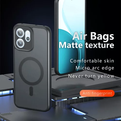 Oppo Reno14 F Frosted Black Techsuit PureFrost MagSafe tok-5949419333932 3 kép