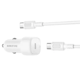 Borofone Autós Töltő Cloud (BZ34A) Type-C kábellel, Egyszeres Type-6941991122361 2 kép