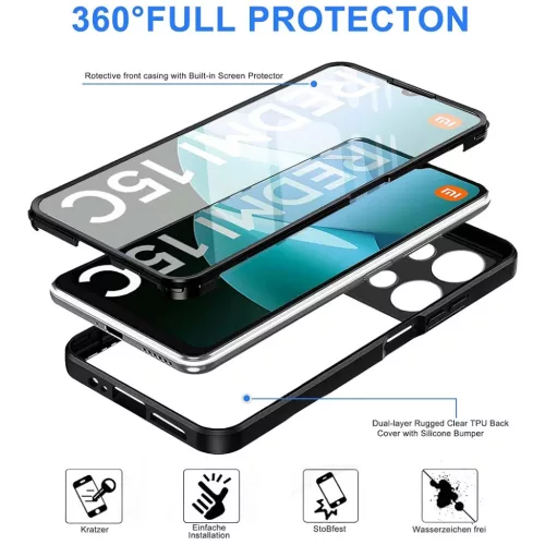 Xiaomi Redmi 15C 4G / Redmi 15C 5G Techsuit - ColorVerse 360 Series + -5949419336360 4 kép