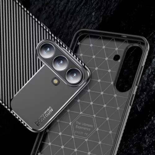 Samsung Galaxy S25 FE Techsuit - CarbonFiber - Fekete tok-5949419335837 3 kép