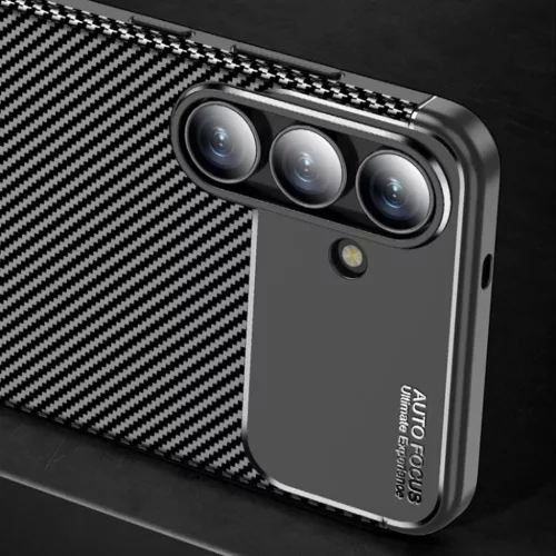 Samsung Galaxy S25 FE Techsuit - CarbonFiber - Fekete tok-5949419335837 5 kép