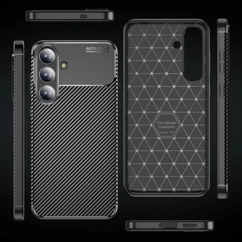 Samsung Galaxy S25 FE Techsuit - CarbonFiber - Fekete tok-5949419335837 6 kép