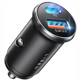 Lisen Autós Töltő (YL0223090002) - Gyors Töltés, USB, Type-C, Szi-6941237431196 1 kép