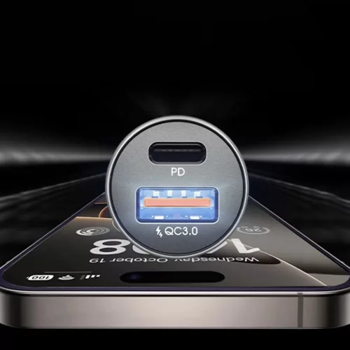 Lisen Autós Töltő (YL0223090002) - Gyors Töltés, USB, Type-C, Szi-6941237431196 6 kép