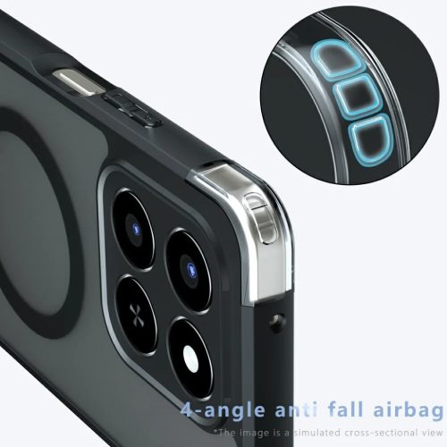 Honor 400 Smart / X7d 4G - Techsuit PureFrost MagSafe - Matt Fekete to-5949419337695 7 kép